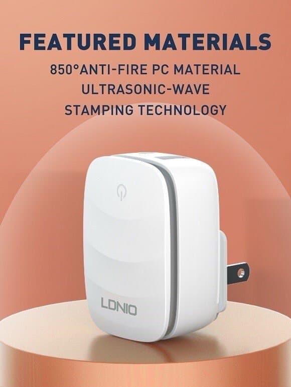 LDNIO A2425C 20W PD/QC Fast Charger & Touch LED Night Lamp (Changeable Plug) 7