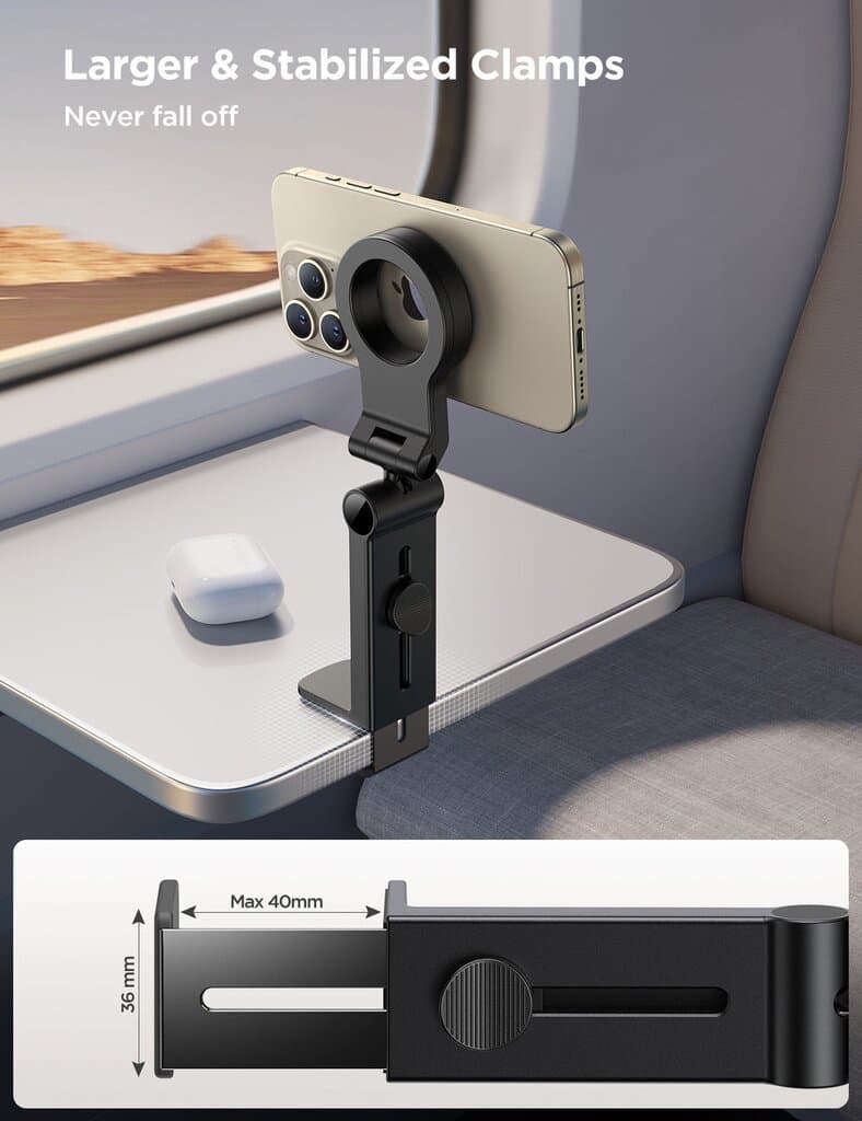 JOYROOM JR-ZS365 Magnetic Travel Phone Holder - 360° Rotation & N52 Magnet 4