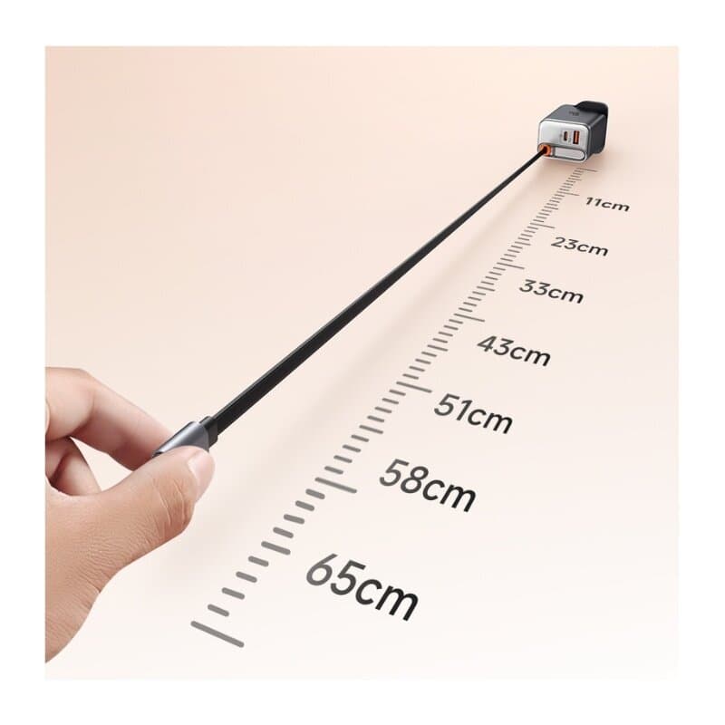 McDodo 40W 1C + 1A Digital Display Charger Built-in 65cm Retractable USB-C Cable (UK) 5