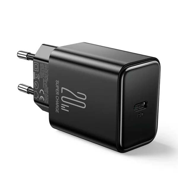 Joyroom PD 20W USB-C Eu Fast Charger With USB-C To USB-C Cable - JR-TCF06 (Black)