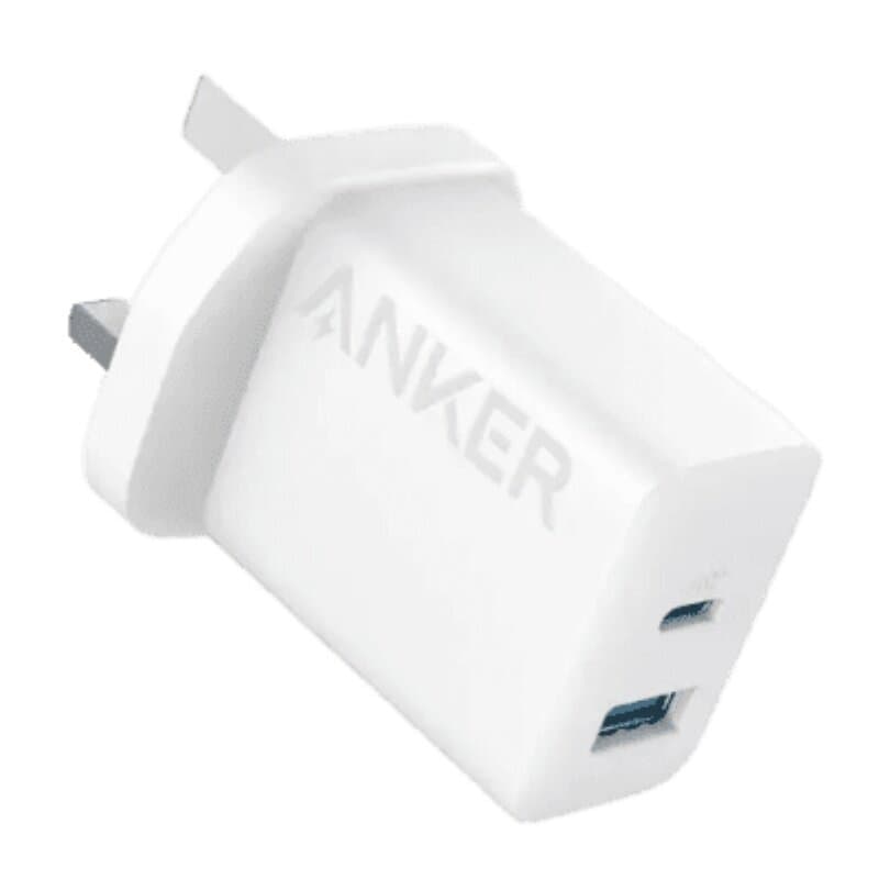 Anker USB-C Plug iPhone Charger 20W Dual Port USB Fast Wall Charger