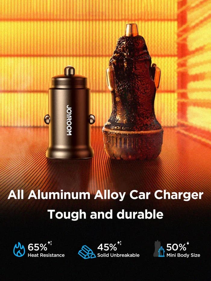 Joyroom Fast Car Charger 2 USB-C Ports 30W Power Delivery - JR-CCN06 5