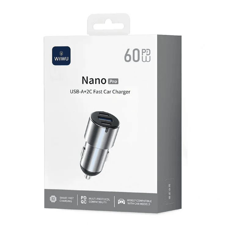 Wiwu Nano Pro A + 2C Fast Car Charger 60W - WI-CC032 1