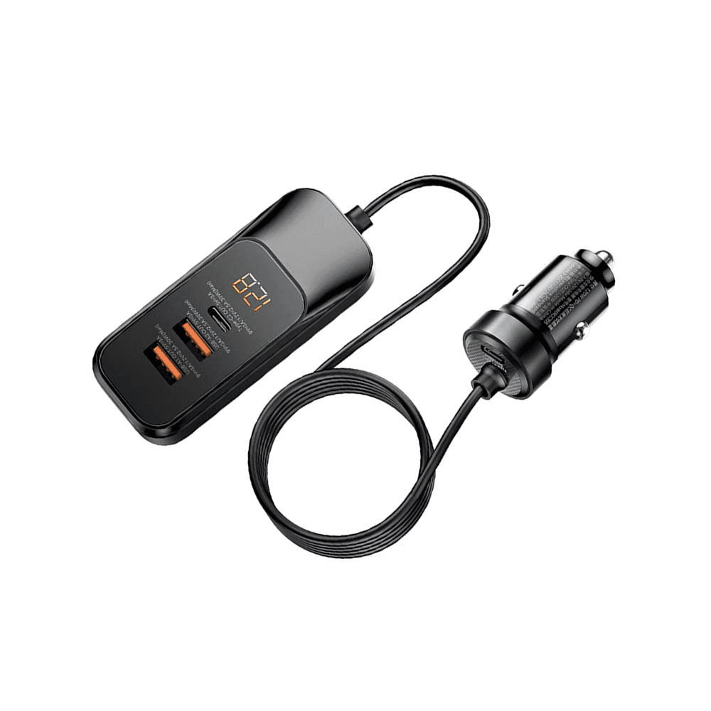 شارجەری ئۆتۆمبێلی ڕیماکس PD&QC ١٢٠ وات  - RCC355 (ڕەش)