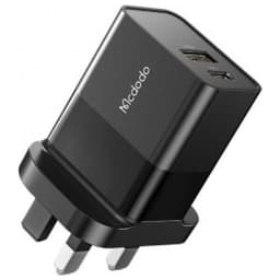 McDodo Hydrogen Series 20W PD + QC Charger UK Plug - CH1301 (Black) — photo 1