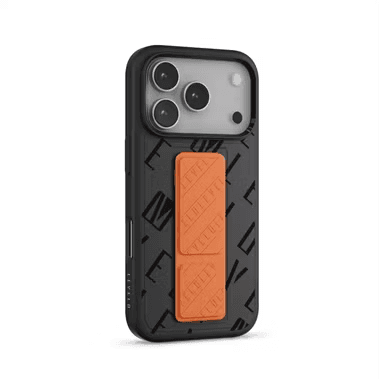 Levelo Morphix Cuero Gripstand Case For iPhone 17 Pro (Black)