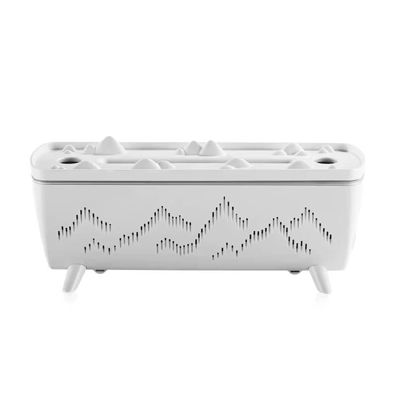 Zen Mountain Ultrasonic Air Humidifier & Essential Oil Diffuser with Ambient LED Light