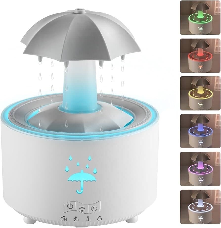 Rotating Water Drop Umbrella Aroma Diffuser & Humidifier 6