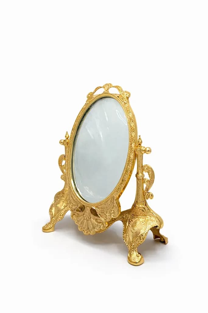 Tabletop Mirror - Gold