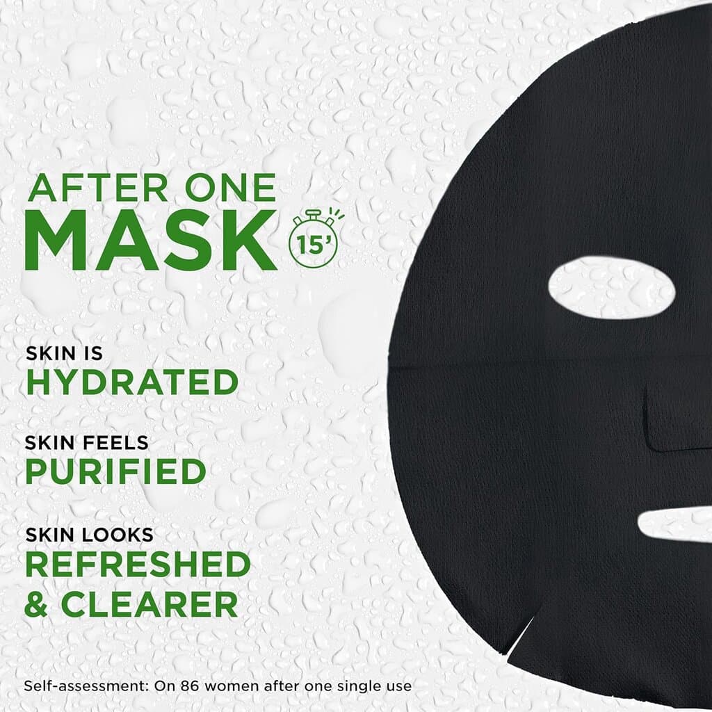 arnier Pure Charcoal and Black Tea Leaf Mask 2