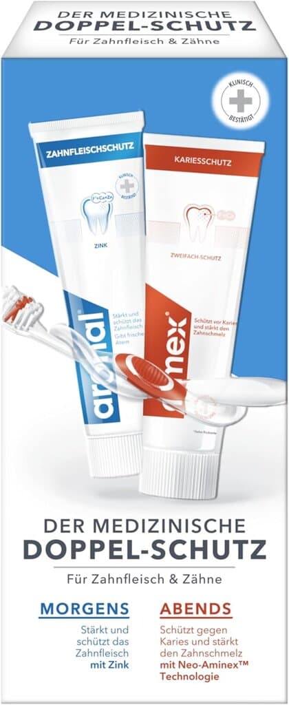 aronal And elmex Double Protection Toothpaste, 1 x Double Pack, 1 x 150 ml 2