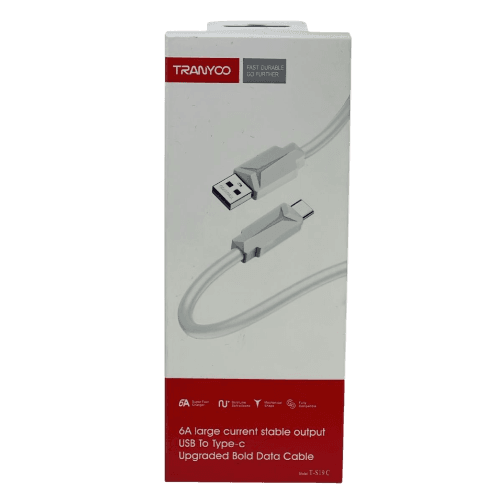 TRANYOO T-S19C Upgraded 6A Bold USB to Type-C Data Cable 2