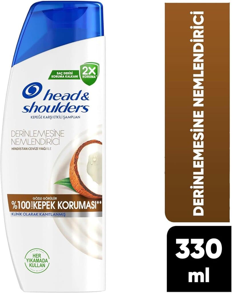 Head & Shoulders Deep Moisturizing Anti-Dandruff Shampoo with Coconut Oil for Daily Use 330ml 2