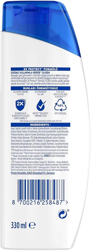 Head & Shoulders Deep Moisturizing Anti-Dandruff Shampoo with Coconut Oil for Daily Use 330ml 10