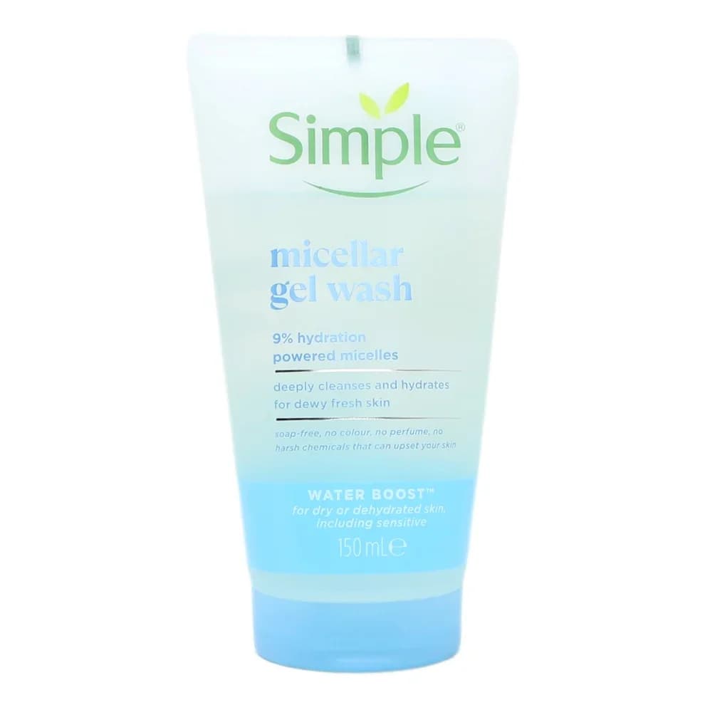 Simple Facial Wash Gel 150ml Micellar Water Boost
