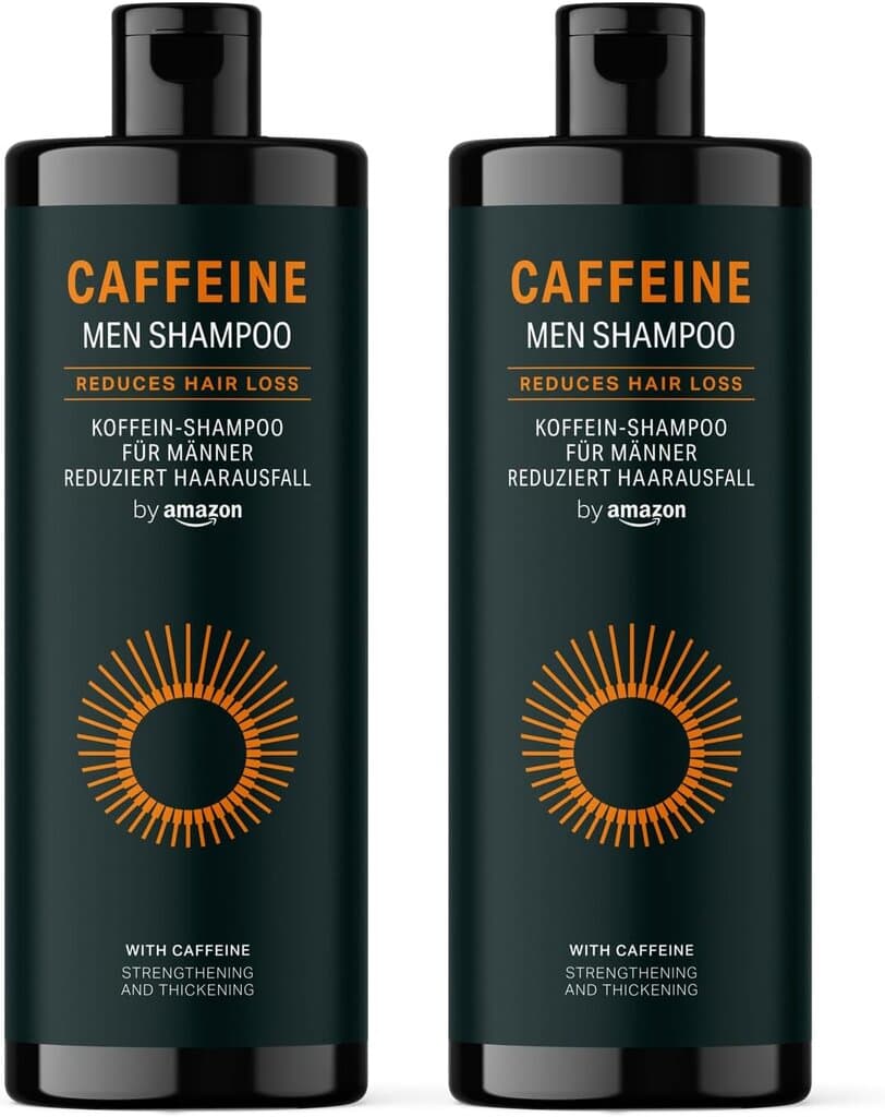 by Amazon Men’s Caffeine Shampoo, 2 x 400 ml 2