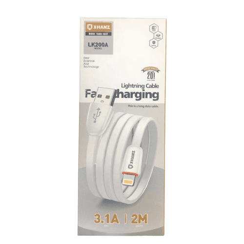 X-HANZ LK200A 3.1A Fast Charging Lightning Data Cable (2 Meter) 2
