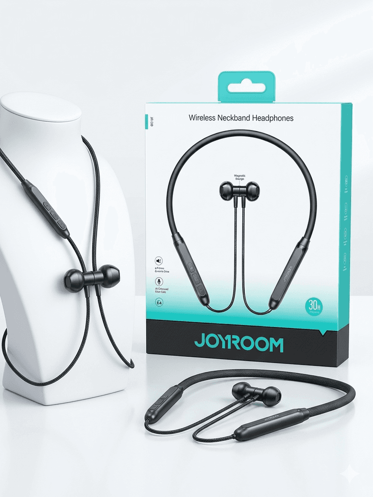 Joyroom JR-D8 Wireless Neckband Headphones | 30H Playtime & BT 5.4 2