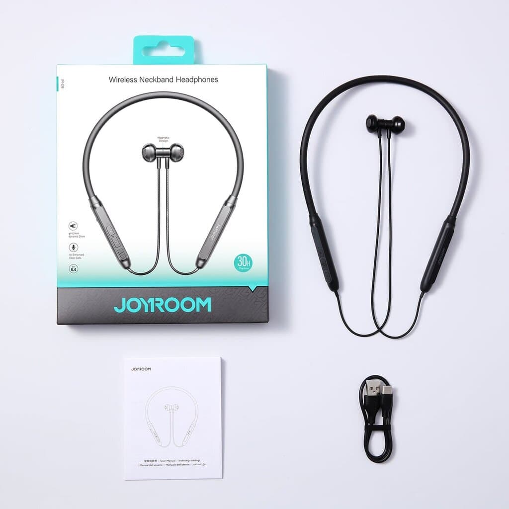 Joyroom JR-D8 Wireless Neckband Headphones | 30H Playtime & BT 5.4 3