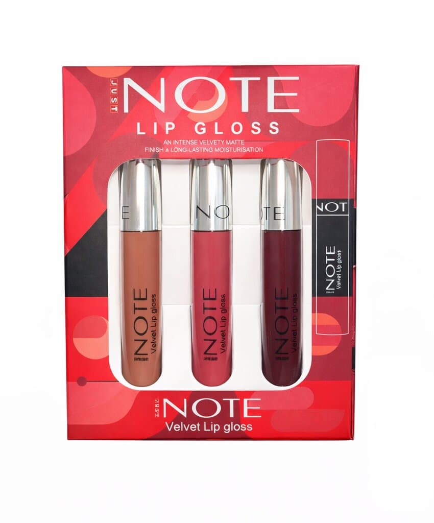 NOTE Lip Gloss Trio – Matte Velvet Finish -02