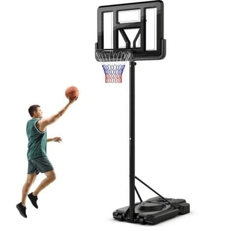Height Adjustable Basketball Goal System Basketball Hoop Stand Wheels (2.3-3m)