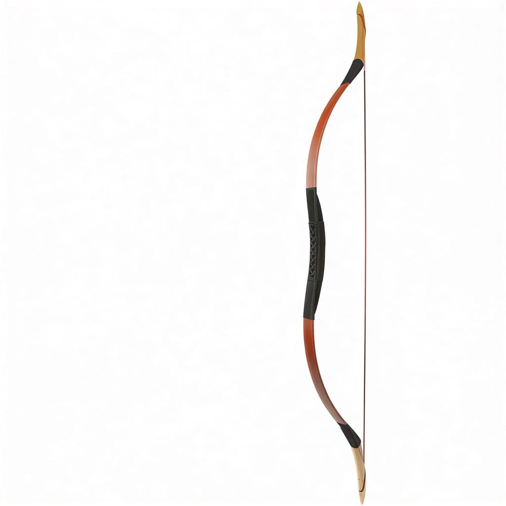 Brown Traditional Archery Longbow 35 lb Draw Weight