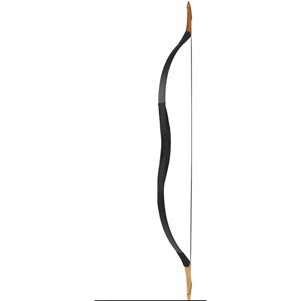 Black Traditional Archery Longbow 35 lb Draw Weight