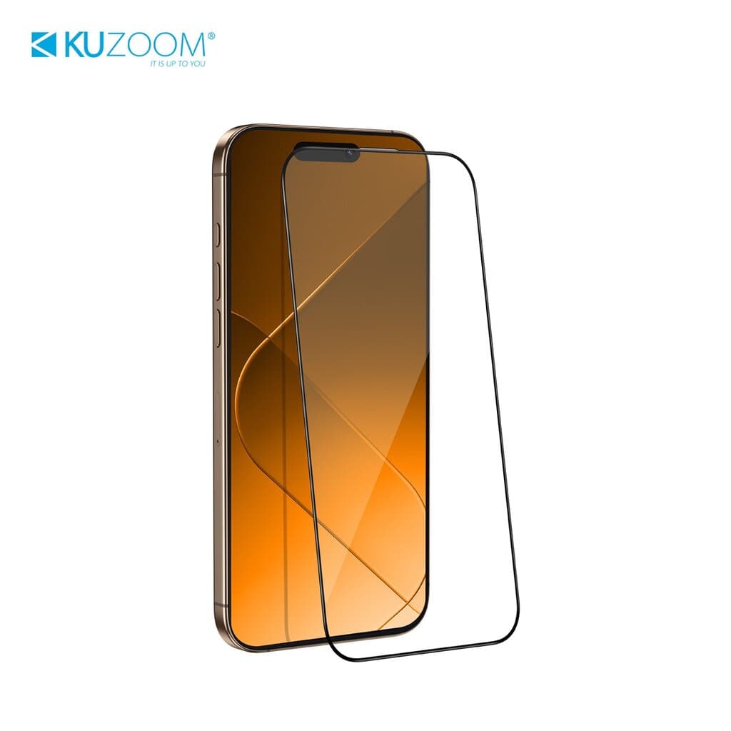 Kuzoom 3D Curved HD Glass Screen Protector for iPhone 17 – Edge-to-Edge Protection 2