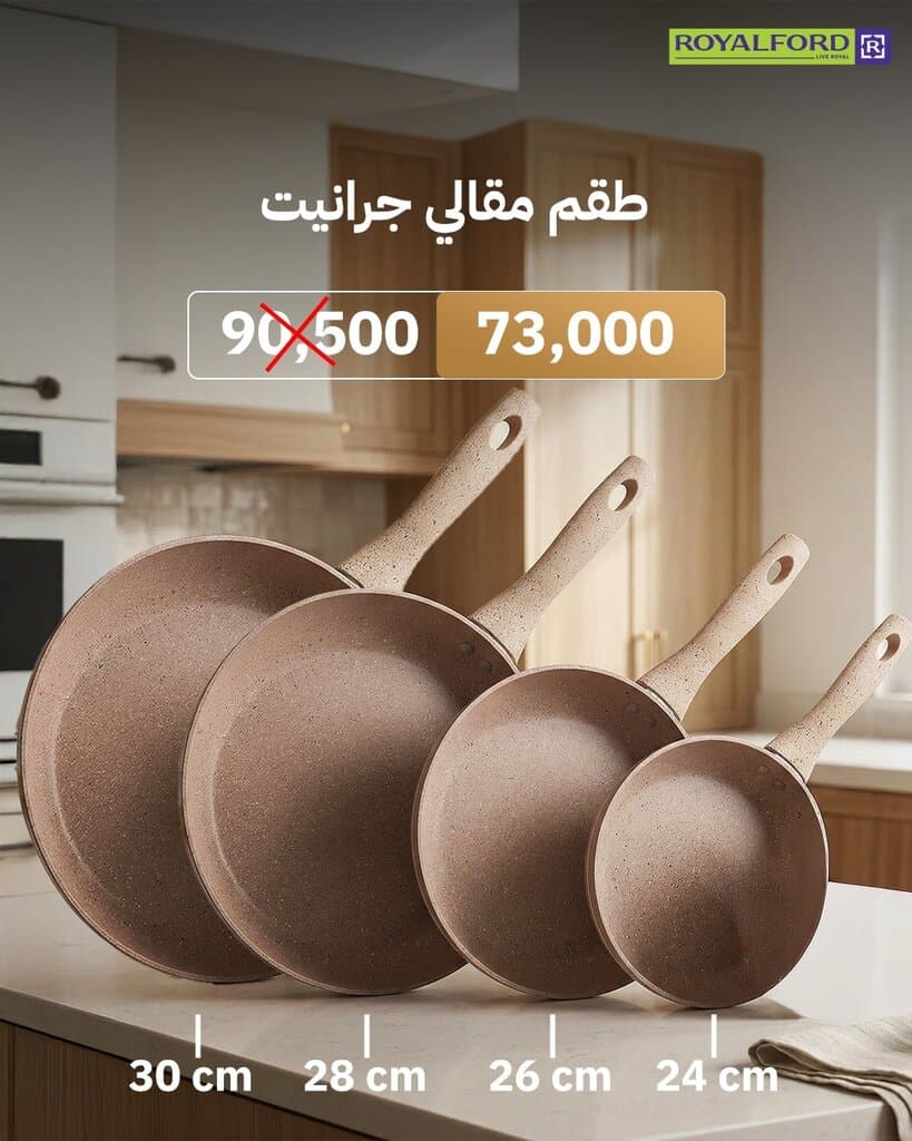 Granite frying pan set
