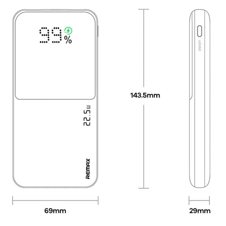REMAX RPP-623 Cynile Series 20000mAh Power Bank – PD 20W + QC 22.5W Fast Charging 6