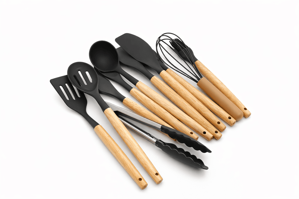 Silicone Kitchen Utensil Set - Dark Gray 2