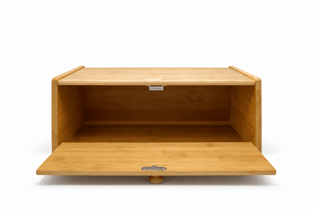 Wooden Bread Box - Brown
