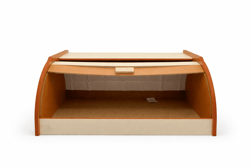 Wooden Bread Box - Brown