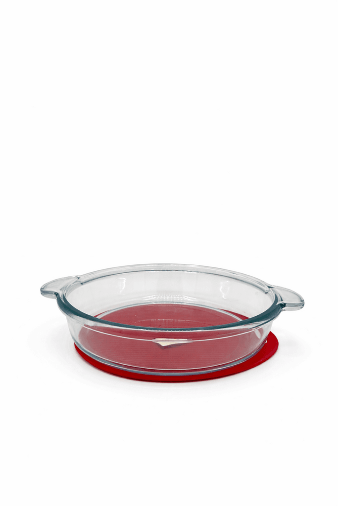 Round Glass Baking Dish Heat Resistant Pyrex - Clear