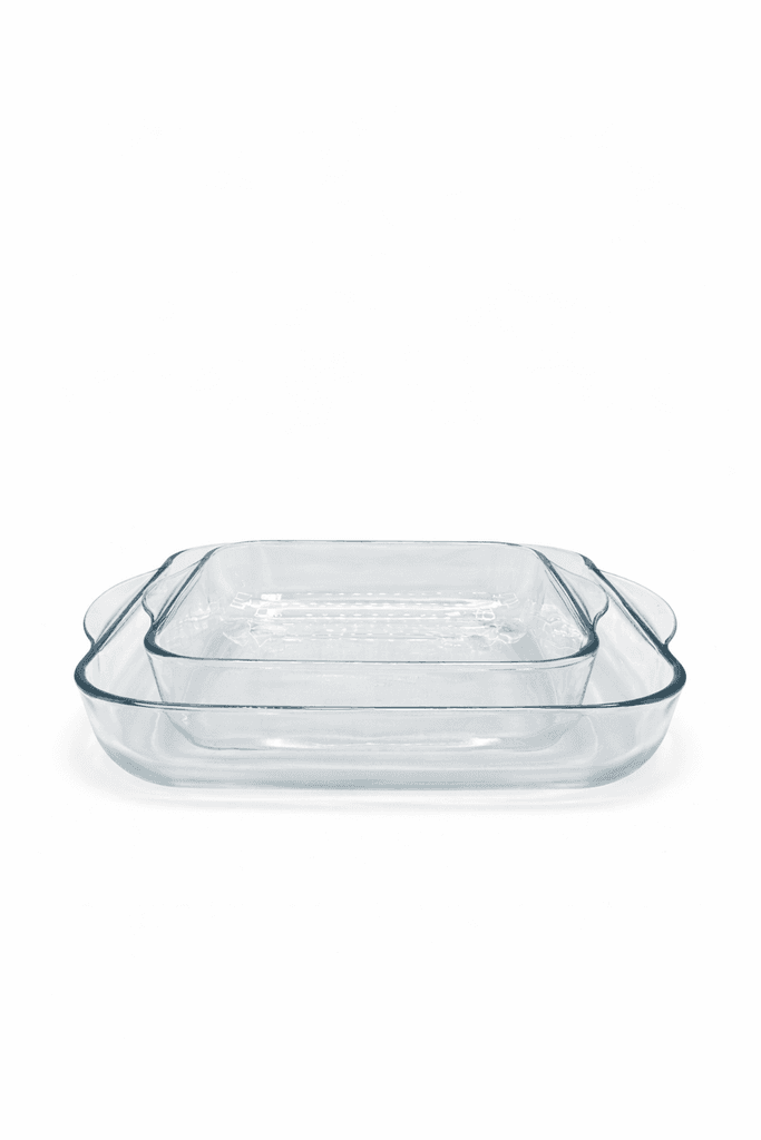 Glass Baking Dish Heat Resistant Pyrex Set - Clear