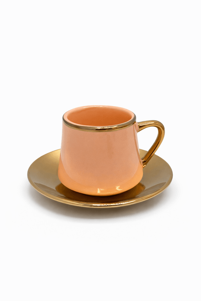 Ceramic Coffee Set - Onion Pink