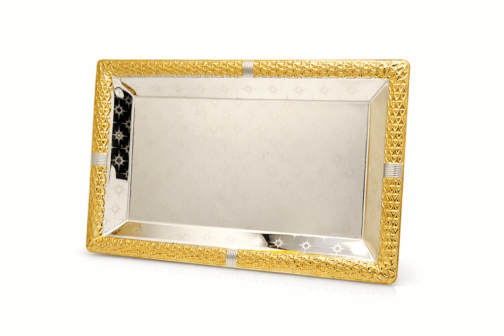 Metal Serving Tray - Silver