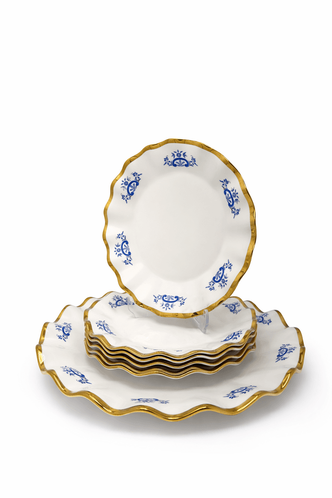 Ceramic Dessert Plates Set - White