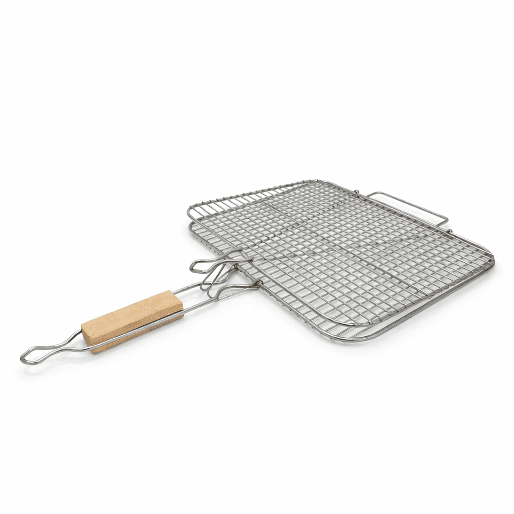 Stainless Steel BBQ Grill Basket - Silver