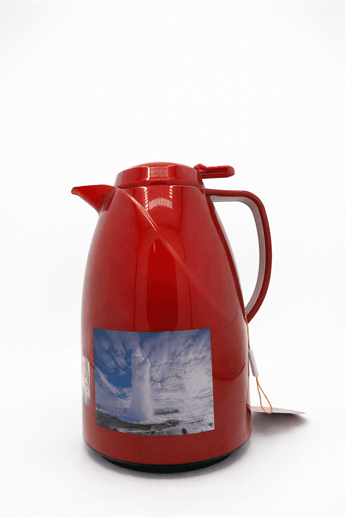 12-24 Hour Glass Hot & Cold Thermos - Red 1