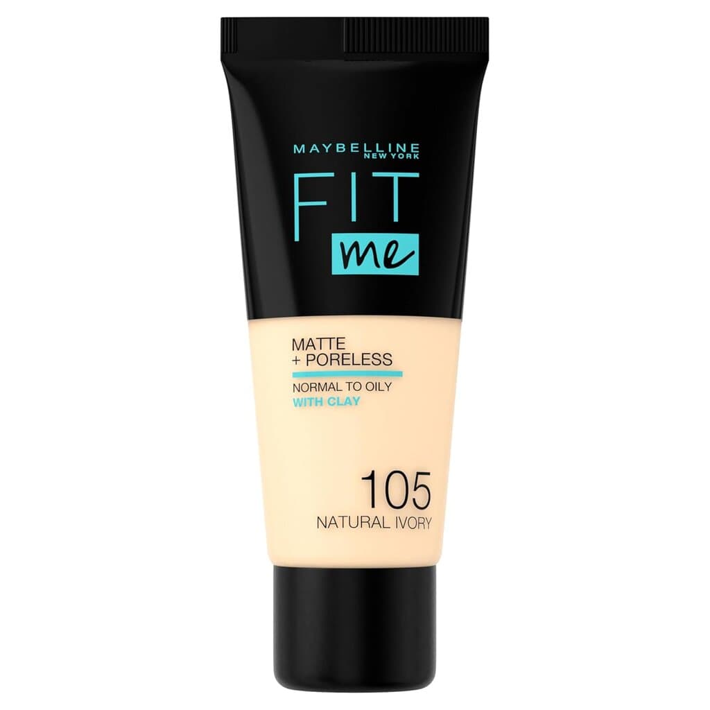 Maybelline New York Fit Me Matte & Poreless Foundation (105 Natural Ivory)
