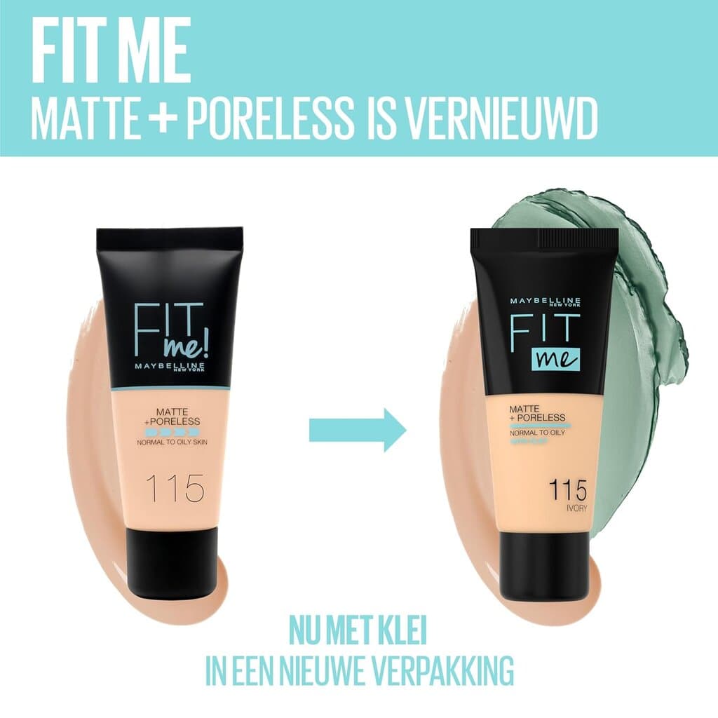 Maybelline New York Fit Me Matte & Poreless Foundation (105 Natural Ivory) 2