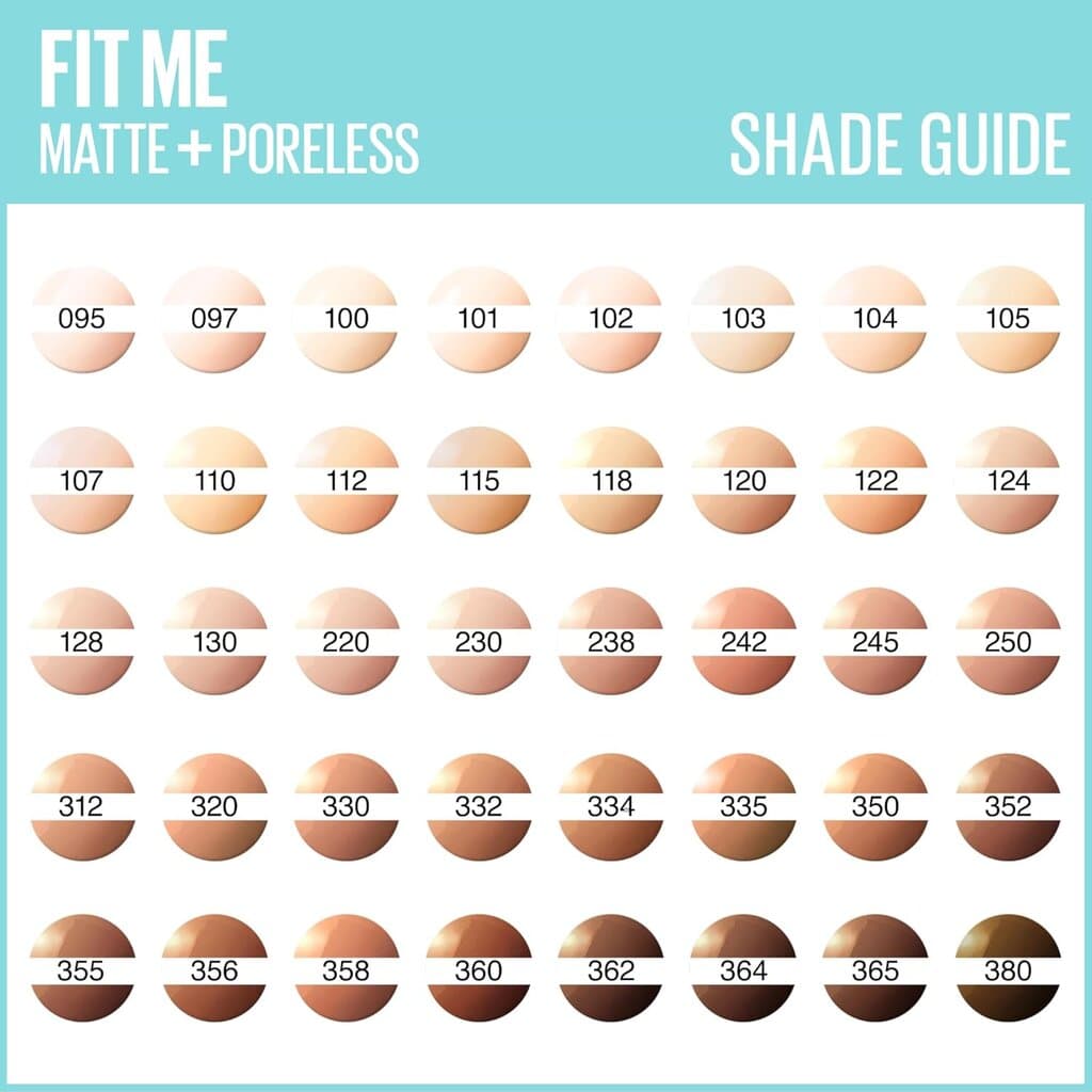 Maybelline New York Fit Me Matte & Poreless Foundation (105 Natural Ivory) 6