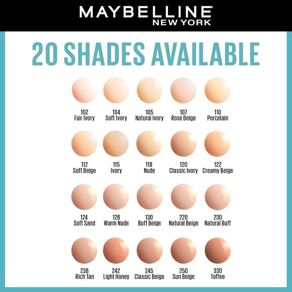 Maybelline New York Fit Me Matte Poreless Foundation (102 Fair Ivory) 4