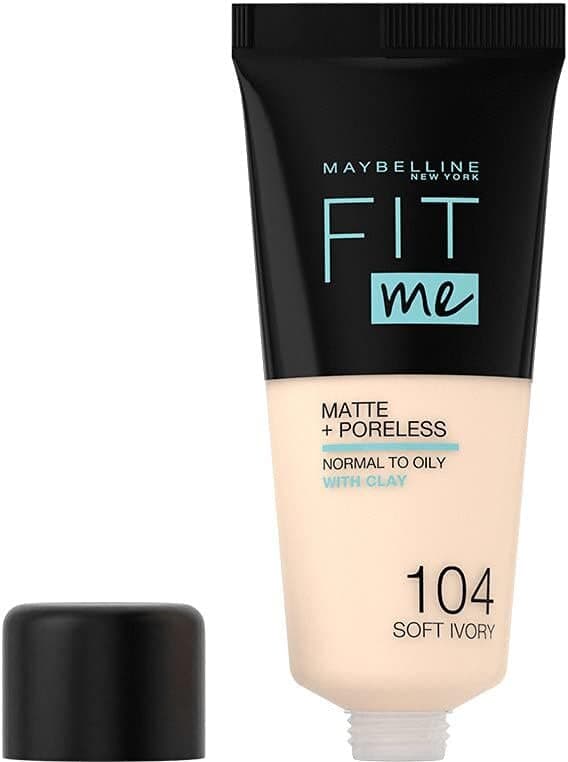 Maybelline New York Fit Me Matte + Poreless Foundation (104 Soft Ivory) 2