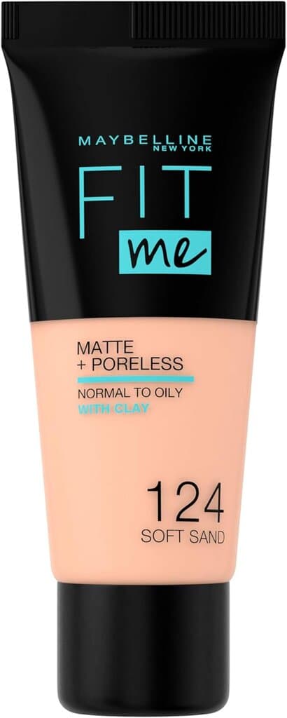 Maybelline Fit Me Matte & Poreless Foundation (124 Soft Sand)