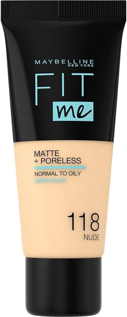 Maybelline Fit Me Full Coverage Foundation Matte (118 Light Beige)