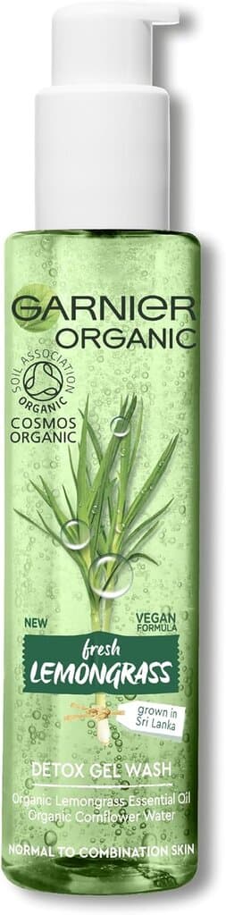 Garnier Organic Detox Gel Wash Lemongrass (150ml)