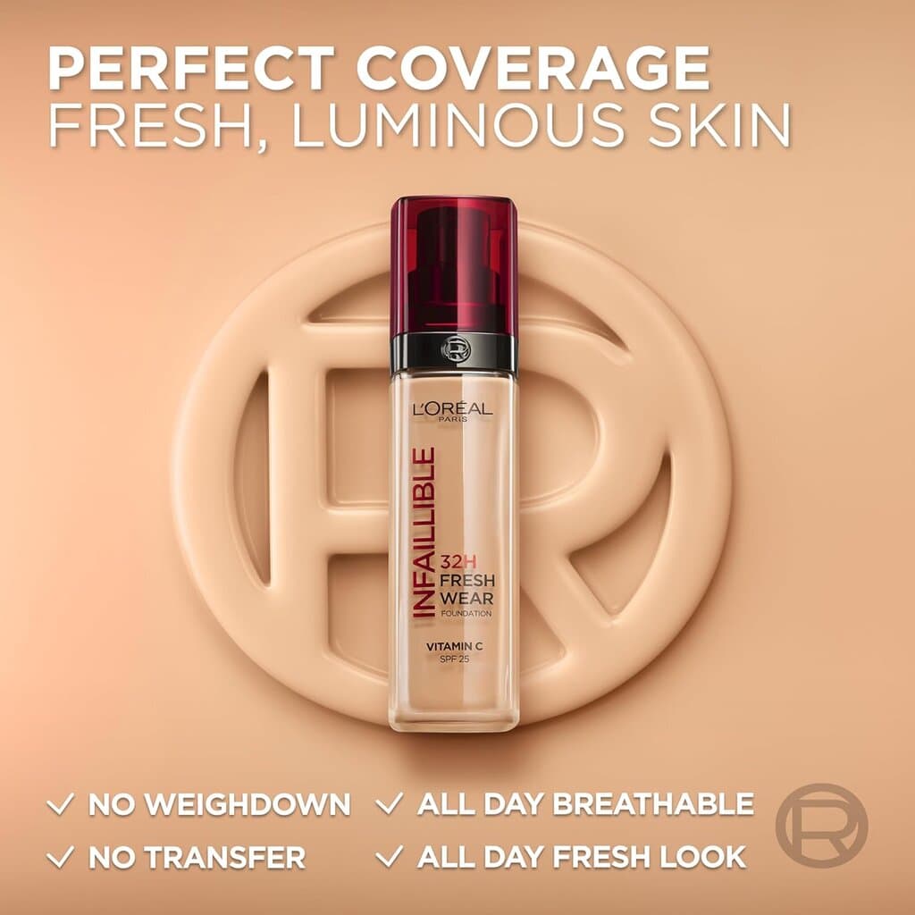 Loreal Paris Infaillible Fresh Wear 32H VIT-C 25SPF Foundation (110) 4