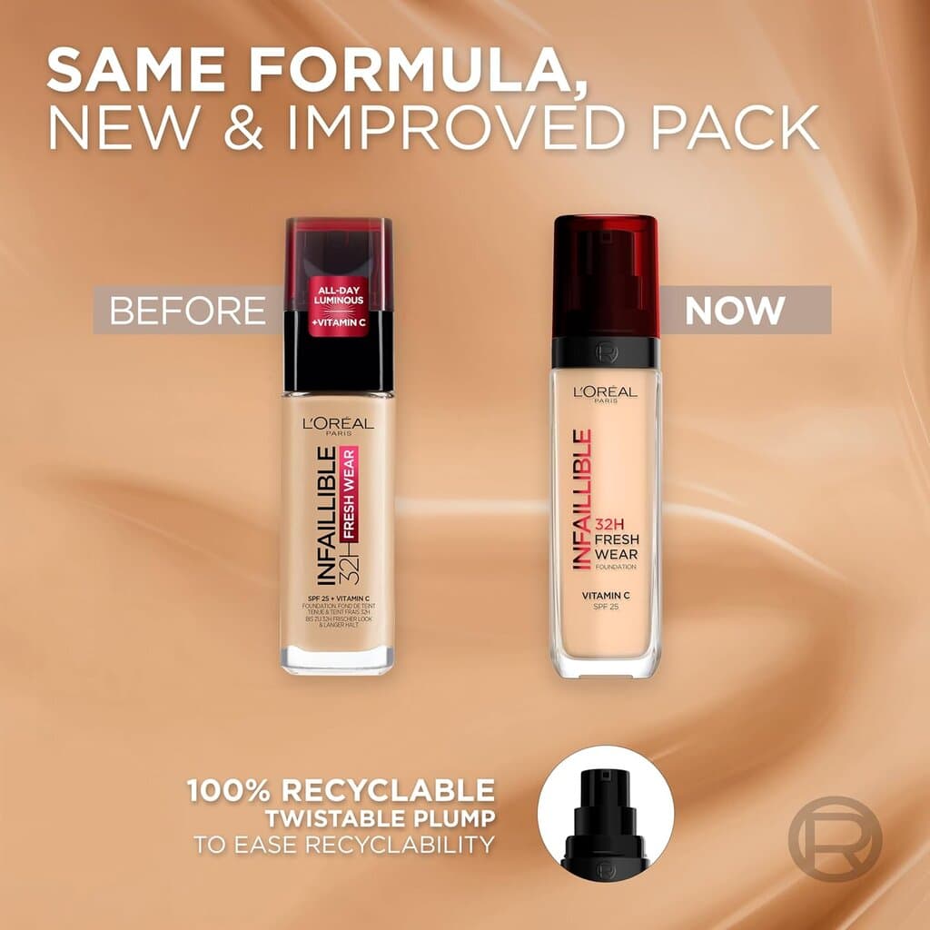 Loreal Paris Infaillible Fresh Wear 32H VIT-C 25SPF Foundation (110) 6